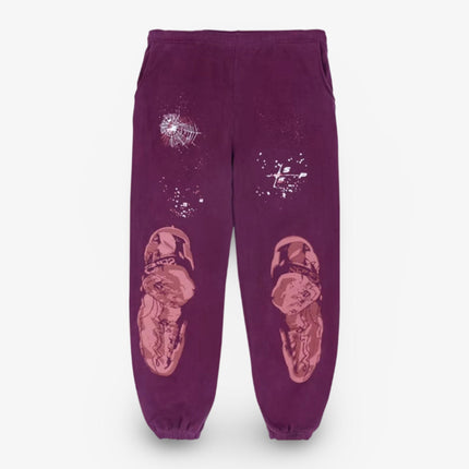 Sp5der 'Nocturnal Highway' Sweatpants Dark Purple (FW22) SPDR-0036-DPU-SP - SOLE SERIOUSS (1)