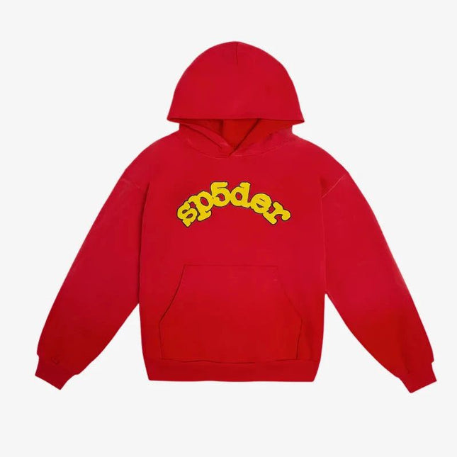 Sp5der 'OG Logo' Hoodie Red (FW24) - SOLE SERIOUSS (1)