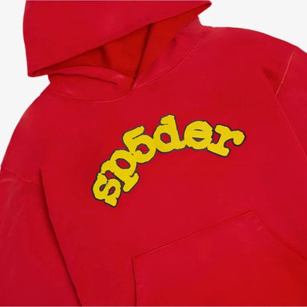 Sp5der 'OG Logo' Hoodie Red (FW24) - SOLE SERIOUSS (3)