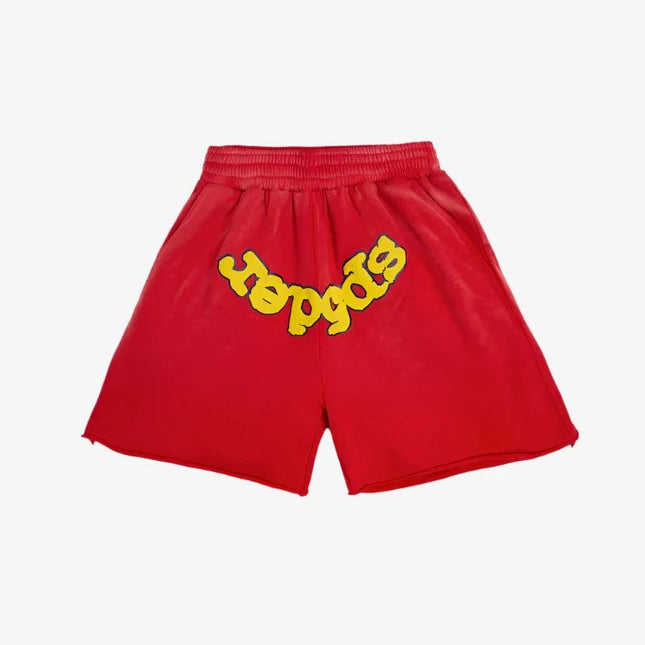 Sp5der 'OG Logo' Sweatshort Red (FW24) - SOLE SERIOUSS (1)