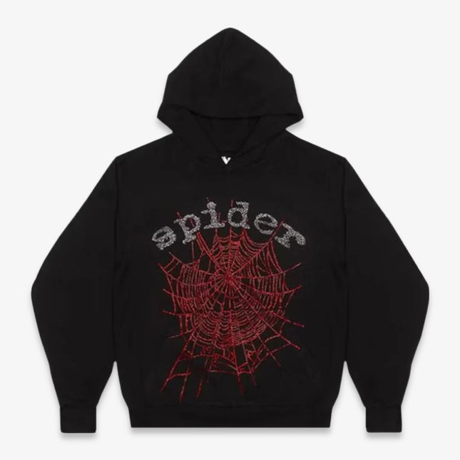 Sp5der 'OG Rhinestone' Pullover Hoodie Black (FW24) SS14FW24BLK - SOLE SERIOUSS (1)