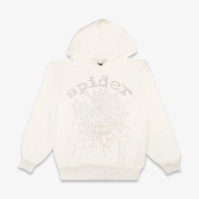 Sp5der 'OG Rhinestone' Pullover Hoodie White SS22 - Atelier-lumieres Cheap Sneakers Sales Online (1)
