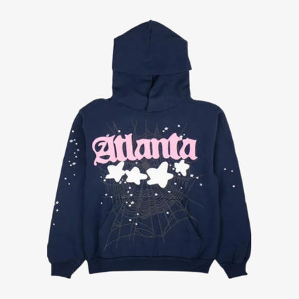 Sp5der 'OG Web Atlanta' Pullover Hoodie Navy (SS23) SP5-ATL-HDNVY - SOLE SERIOUSS (1)