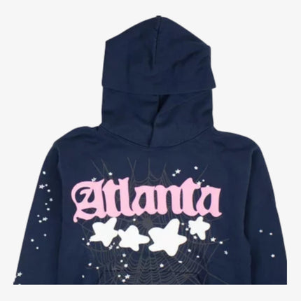 Sp5der 'OG Web Atlanta' Pullover Hoodie Navy (SS23) SP5-ATL-HDNVY - SOLE SERIOUSS (3)