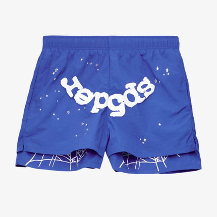 Sp5der 'OG Web' Double Layer Short Blue (SS24) M04SH001W2BW - SOLE SERIOUSS (1)