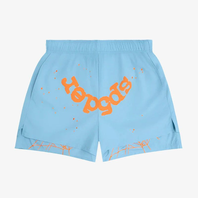 Sp5der 'OG Web' Double Layer Short Light Blue (SS24) M04SH001W2LB - SOLE SERIOUSS (1)