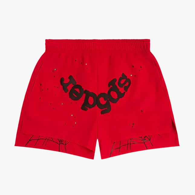 Sp5der 'OG Web' Double Layer Short Red (SS24) M04SH001W2RD - SOLE SERIOUSS (1)