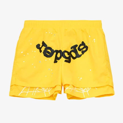 Sp5der 'OG Web' Double Layer Short Yellow (SS24) M04SH001W2YB - SOLE SERIOUSS (1)