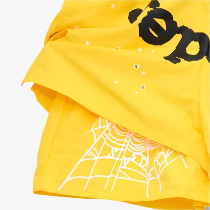 Sp5der 'OG Web' Double Layer Short Yellow (SS24) M04SH001W2YB - SOLE SERIOUSS (3)