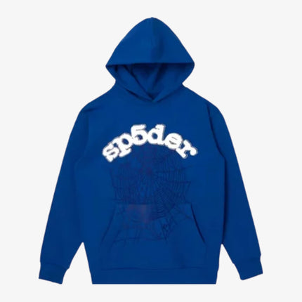 Sp5der 'OG Web' Pullover Hoodie Blue (SS21) 2406-100000106LHS-BLUE - SOLE SERIOUSS (1)