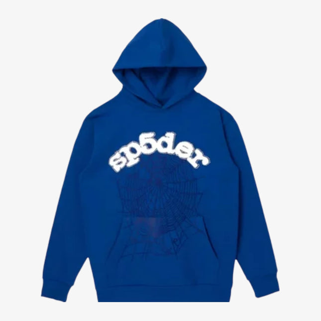Sp5der 'OG Web' Pullover Hoodie Blue SS21 - Atelier-lumieres Cheap Sneakers Sales Online (1)