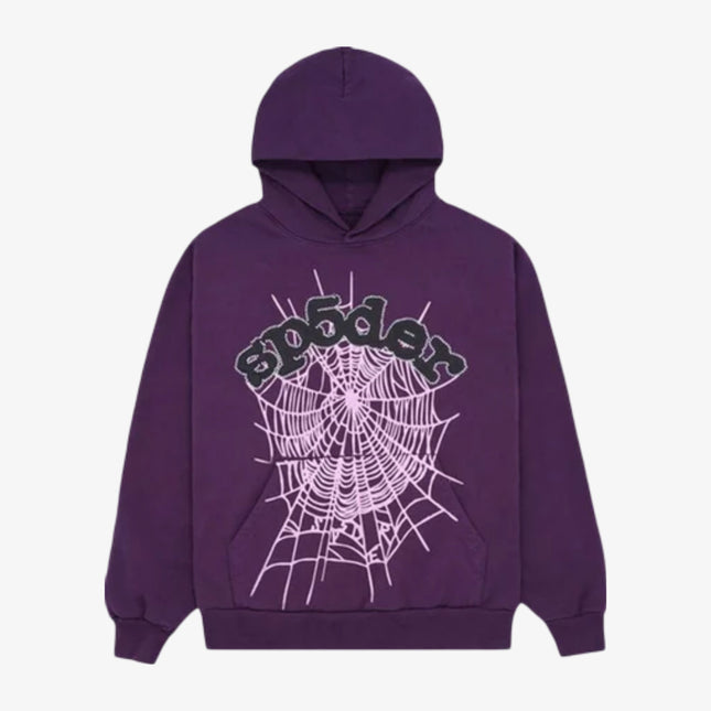 Sp5der 'OG Web' Pullover Hoodie Grape / Purple (SS23) SP5-8D-WEB-HGR - SOLE SERIOUSS (1)