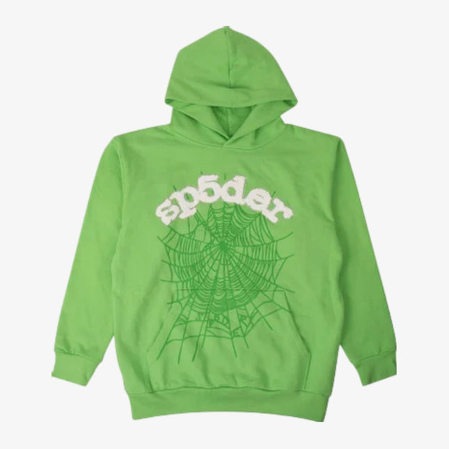 Sp5der 'OG Web' Pullover Hoodie Green (SS21) 2406-100000106LHS-GREE - SOLE SERIOUSS (1)