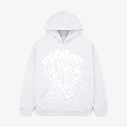 Sp5der 'OG Web' Pullover Hoodie Heather Grey SS24 - Atelier-lumieres Cheap Sneakers Sales Online (1)