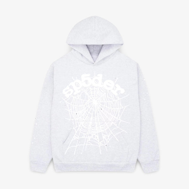 Sp5der 'OG Web' Pullover Hoodie Heather Grey SS24 - Atelier-lumieres Cheap Sneakers Sales Online (1)