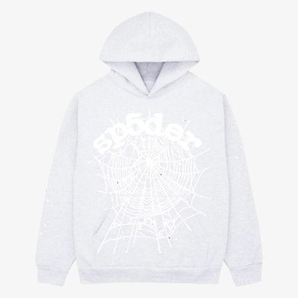 Sp5der 'OG Web' Pullover Hoodie Heather Grey (SS24) SP5-OGWGRY-HD - SOLE SERIOUSS (1)