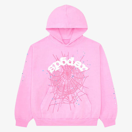 Sp5der 'OG Web' Pullover Hoodie Pink (FW23) SP5-PINKOG-HD - SOLE SERIOUSS (1)