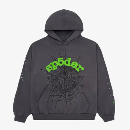 Sp5der 'OG Web' Pullover Hoodie Slate Grey (SS23) SP5-OGWB-HD-GRY - SOLE SERIOUSS (1)