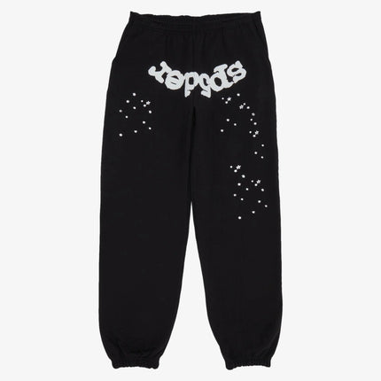 Sp5der 'OG Web' Sweatpants Black / White (SS24) SP5-OGWBLK-SP - SOLE SERIOUSS (1)