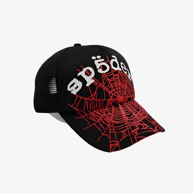 Sp5der 'OG Web V2' Trucker Snapback Hat Black (FW24) H05FW24BLK - SOLE SERIOUSS (1)