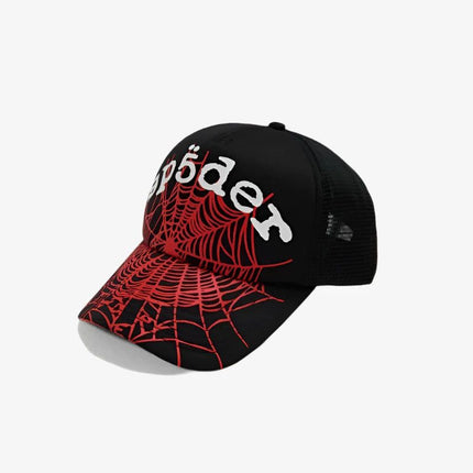 Sp5der 'OG Web V2' Trucker Snapback Hat Black (FW24) H05FW24BLK - SOLE SERIOUSS (2)