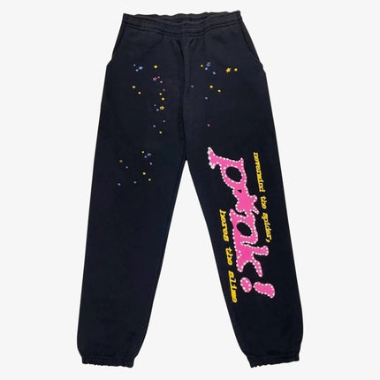 Sp5der 'P*NK V1' Sweatpants Black / Pink (FW21) SPDR-0020-BLK-SP - SOLE SERIOUSS (1)