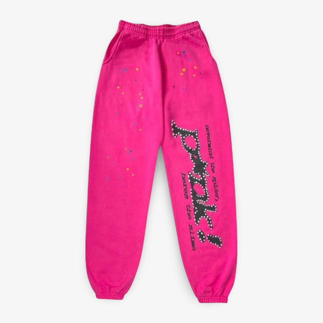 Sp5der 'P*NK V1' Sweatpants Pink (SS21) - SOLE SERIOUSS (1)