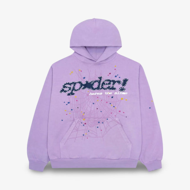 Sp5der 'P*NK V2' Pullover Hoodie Acai Purple SS23 - Atelier-lumieres Cheap Sneakers Sales Online (1)