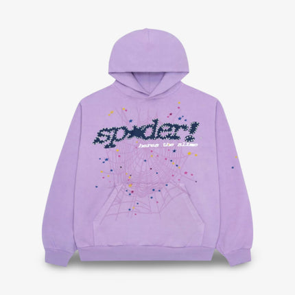 Sp5der 'P*NK V2' Pullover Hoodie Acai Purple (SS23) SP5-PUNK-LAV-HD - SOLE SERIOUSS (1)