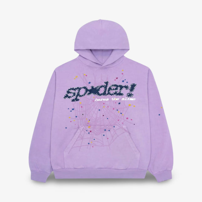 Sp5der 'P*NK V2' Pullover Hoodie Acai Purple (SS23) SP5-PUNK-LAV-HD - SOLE SERIOUSS (1)