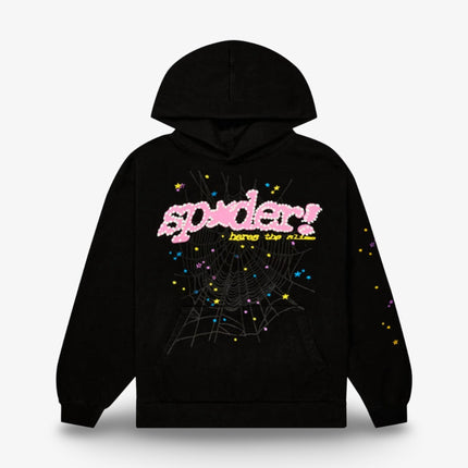 Sp5der 'P*NK V2' Pullover Hoodie Black / Pink (FW23) SP5-BLKSP5-HD - SOLE SERIOUSS (1)