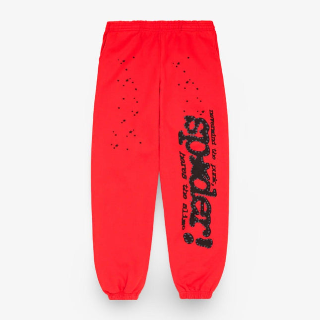 Sp5der 'P*NK V2' Sweatpants Red SS24 - Atelier-lumieres Cheap Sneakers Sales Online (1)