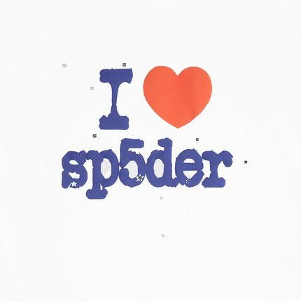 Sp5der 'Souvenir / I Love' Baby Tee White SS24 - SOLE SERIOUSS (3)