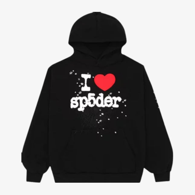 Sp5der 'Souvenir / I Love' Pullover Hoodie Black FW23 - Atelier-lumieres Cheap Sneakers Sales Online (1)