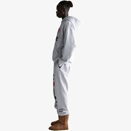 Sp5der 'Souvenir / I Love' Pullover Hoodie Heather Grey (FW24) | SOLE SERIOUSS [9]