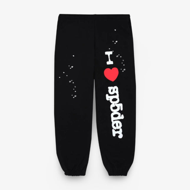 Sp5der 'Souvenir / I Love' Sweatpants Black (FW23) - SOLE SERIOUSS (1)