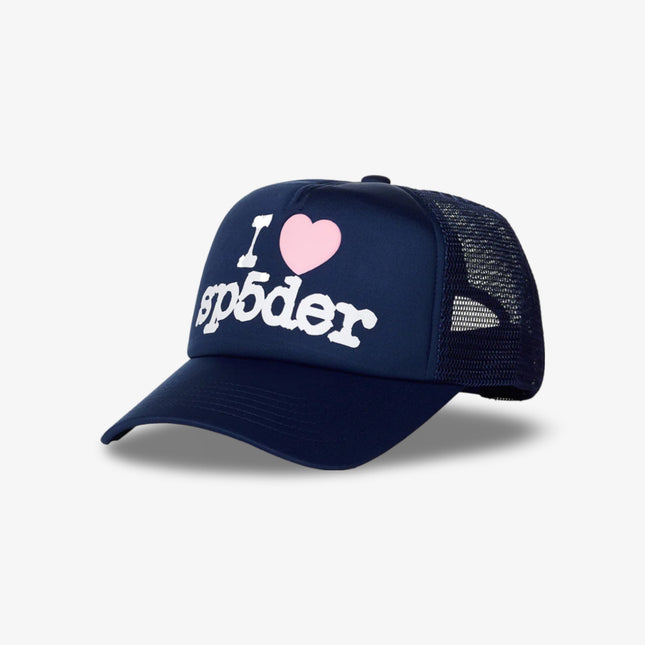 Sp5der 'Souvenir' Trucker Snapback Hat Navy (SS24) U10HA001SVNW - SOLE SERIOUSS (1)