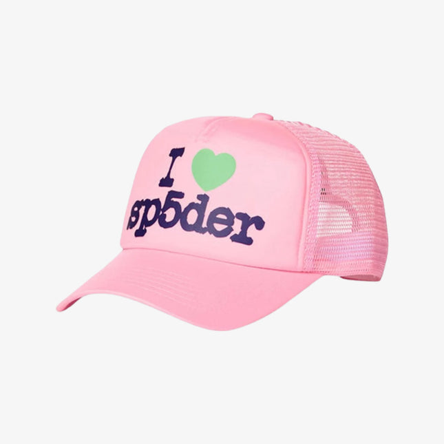 Sp5der 'Souvenir' Trucker Snapback Hat Pink (SS24) U10HA001SVPN - SOLE SERIOUSS (1)