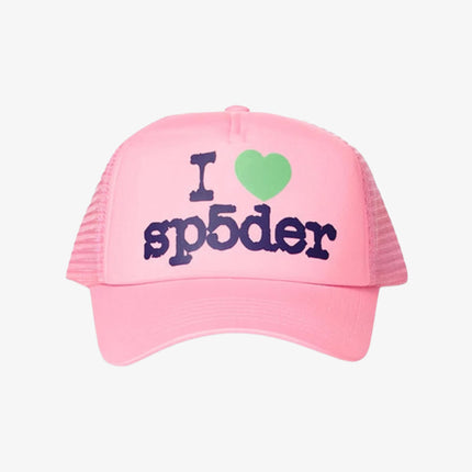 Sp5der 'Souvenir' Trucker Snapback Hat Pink (SS24) U10HA001SVPN - SOLE SERIOUSS (2)