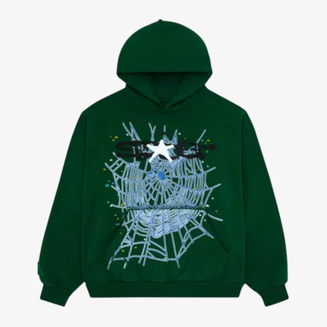 Sp5der 'Sp5 Web' Pullover Hoodie Hunter Green SS23 - Atelier-lumieres Cheap Sneakers Sales Online (1)