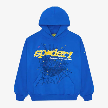 Sp5der 'TC' Pullover Hoodie Blue (SS23) SP5-MBLU-HD - SOLE SERIOUSS (1)