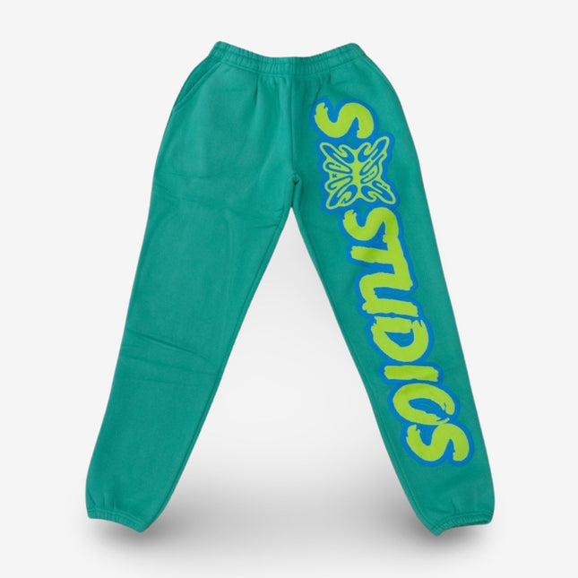 Stainbandz Puff Print Sweatpants 'SB Studios' Mint Green / Powder Blue - SOLE SERIOUSS (1)