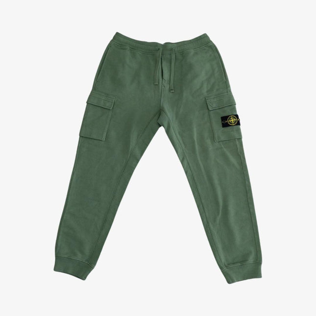 Stone Island Cargo Sweatpants Olive Green (FW22) - SOLE SERIOUSS (1)