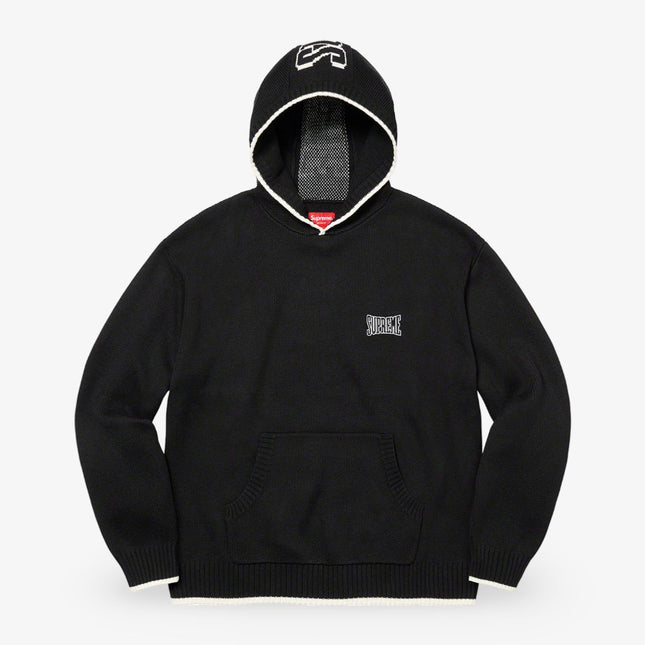 Supreme 2-Tone Hooded Sweater Black (FW21) - SOLE SERIOUSS (1)