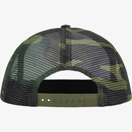 Supreme 5-Panel Mesh Snapback Trucker Hat 'Underline' Woodland Camo (FW24) - SOLE SERIOUSS (2)