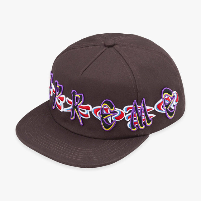 Supreme 5-Panel Snapback 'AIO Spellout' Dark Brown (FW23) - SOLE SERIOUSS (1)