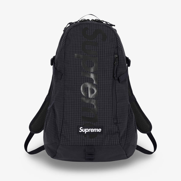 Supreme 500D Cordura Backpack 3M Reflective Grid Black SS24 SOLE SERIOUSS