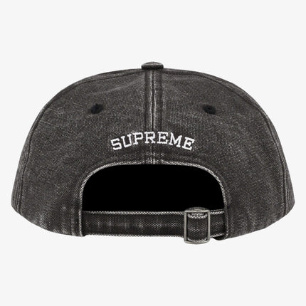 Supreme 6-Panel 'Pigment Canvas S Logo' Black (SS23) - SOLE SERIOUSS (2)