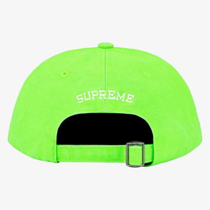 Supreme 6-Panel 'Pigment Canvas S Logo' Lime (SS23) - SOLE SERIOUSS (2)