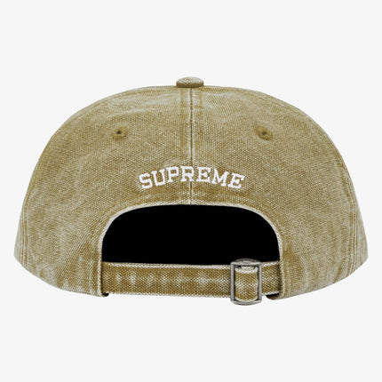 Supreme 6-Panel 'Pigment Canvas S Logo' Olive (SS23) - SOLE SERIOUSS (2)